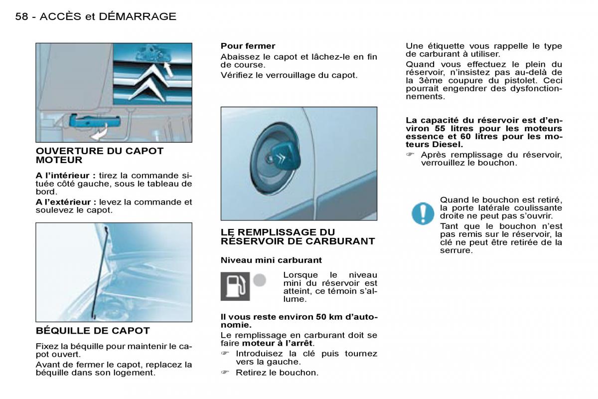 Citroen Berlingo I 1 manuel du proprietaire / page 48