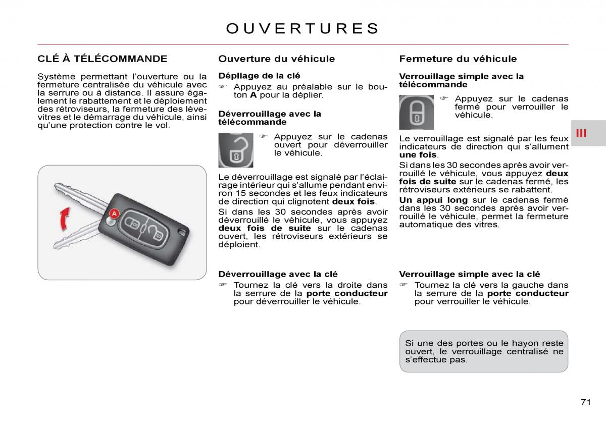 Citroen C Crosser manuel du proprietaire / page 76