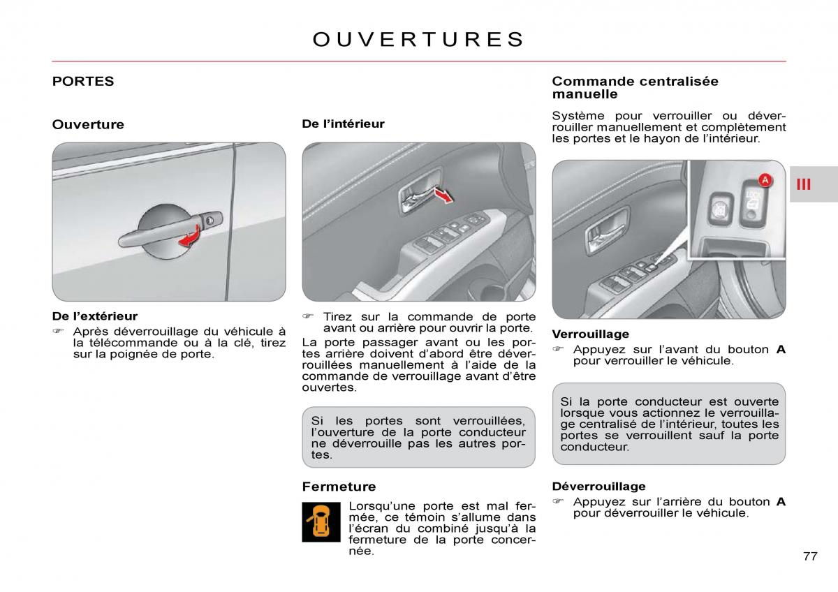 Citroen C Crosser manuel du proprietaire / page 82