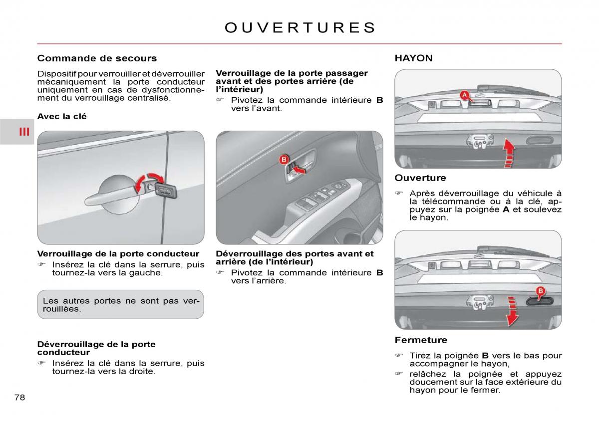 Citroen C Crosser manuel du proprietaire / page 83