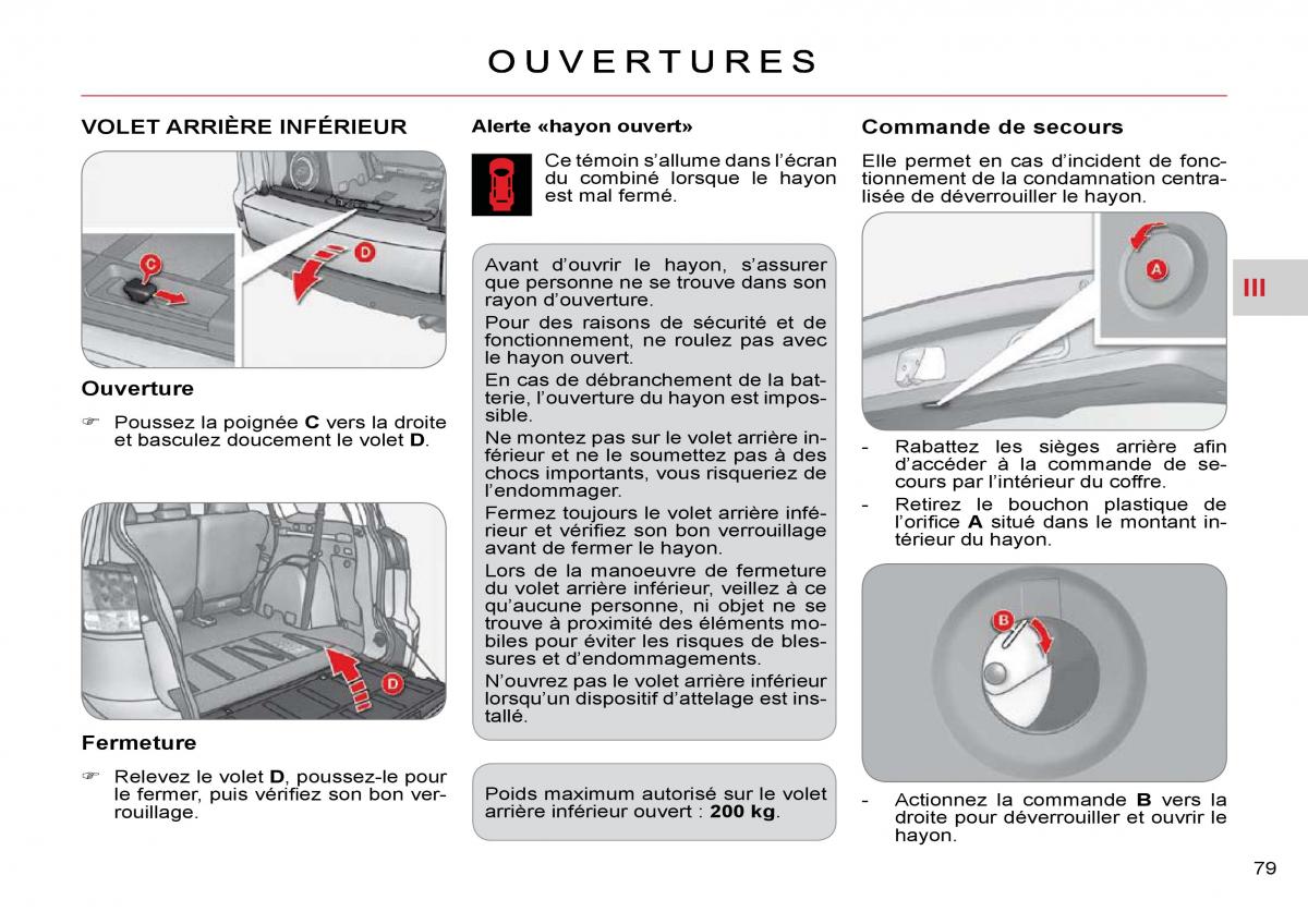 Citroen C Crosser manuel du proprietaire / page 84