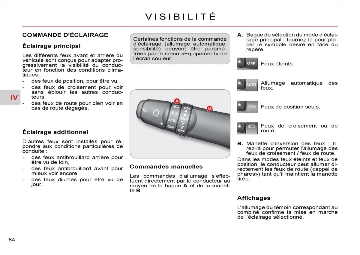 Citroen C Crosser manuel du proprietaire / page 89