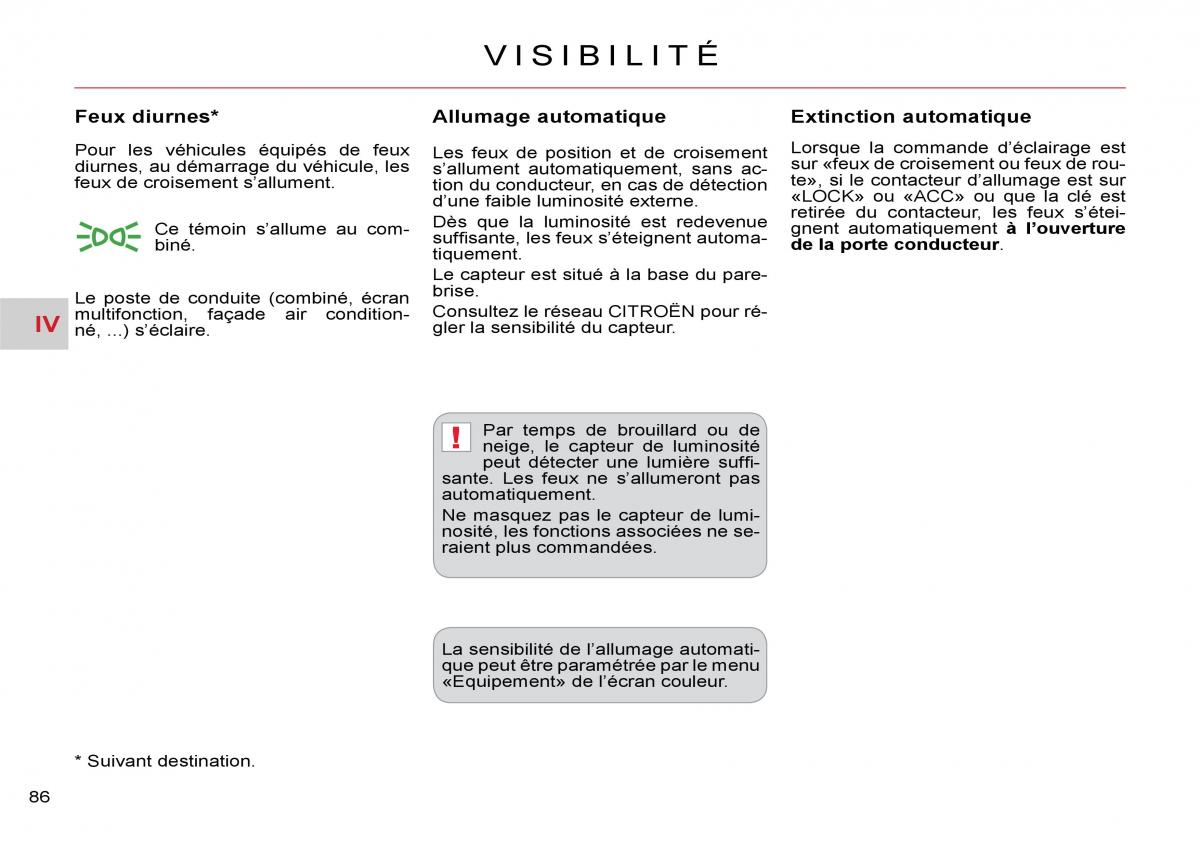 Citroen C Crosser manuel du proprietaire / page 91