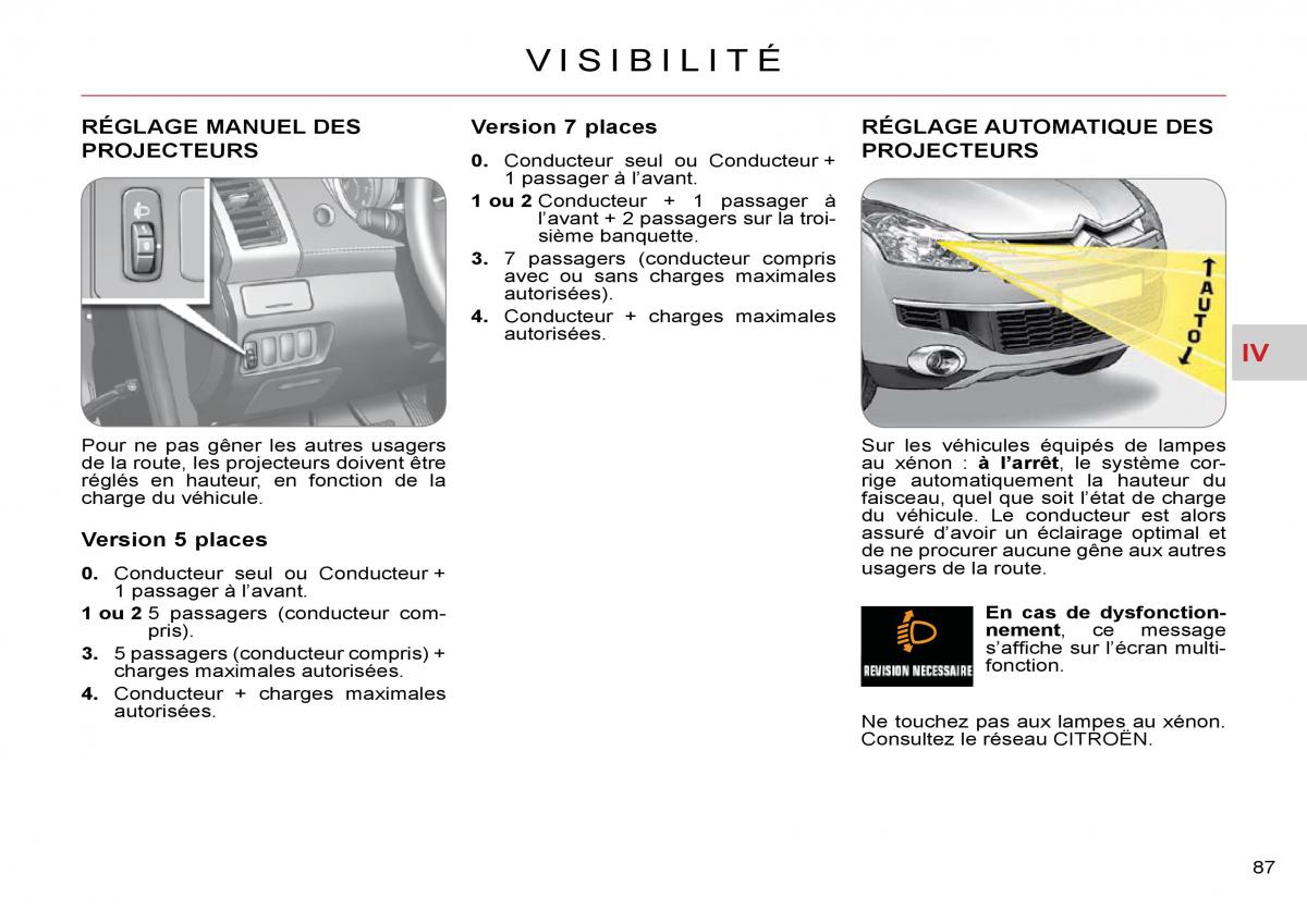 Citroen C Crosser manuel du proprietaire / page 92