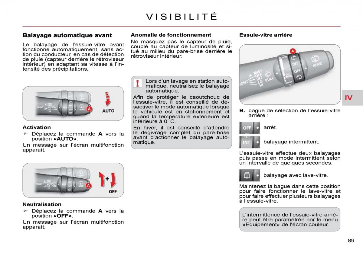 Citroen C Crosser manuel du proprietaire / page 94