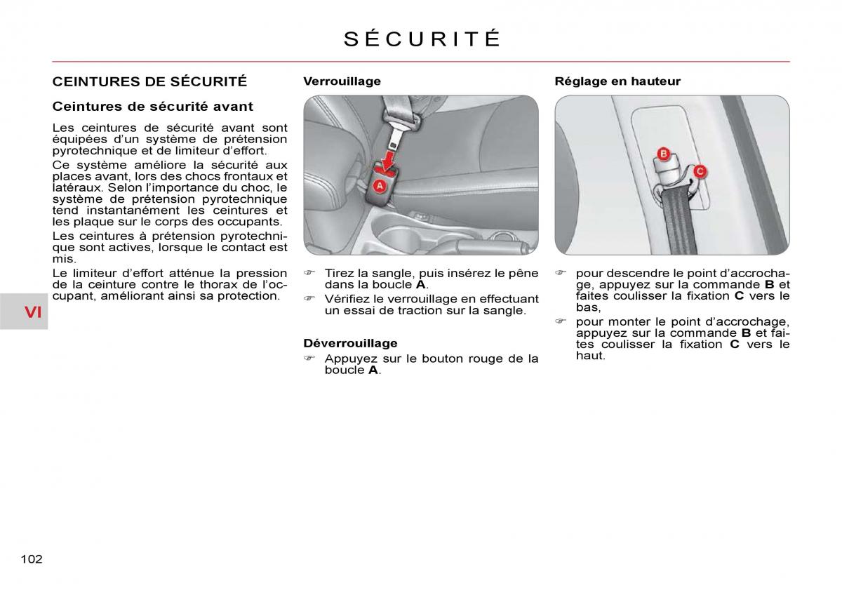 Citroen C Crosser manuel du proprietaire / page 107