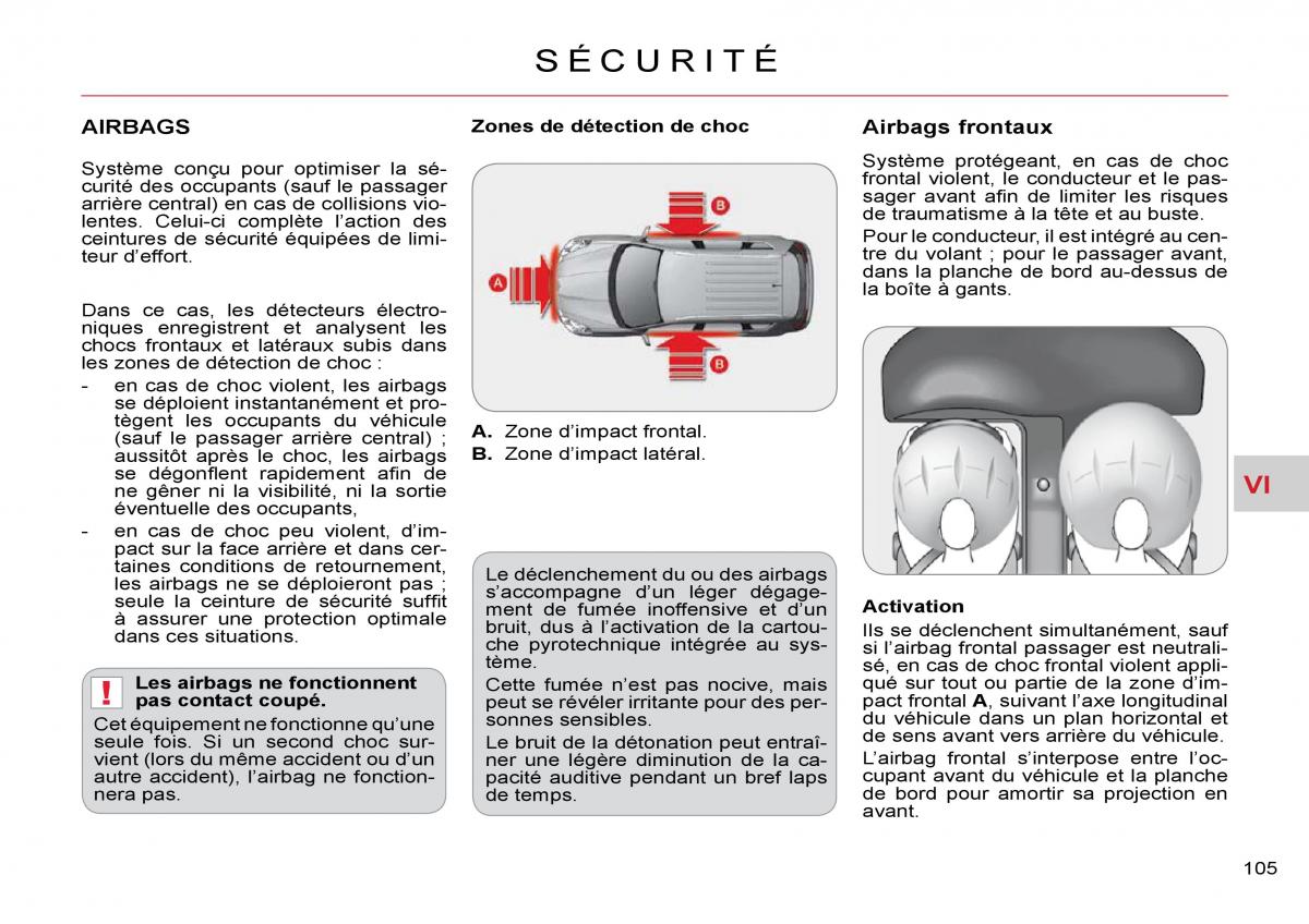 Citroen C Crosser manuel du proprietaire / page 110