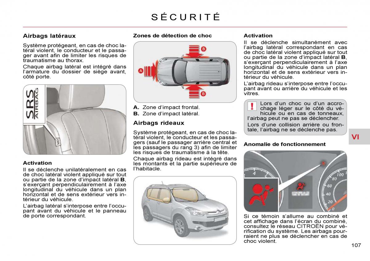 Citroen C Crosser manuel du proprietaire / page 112