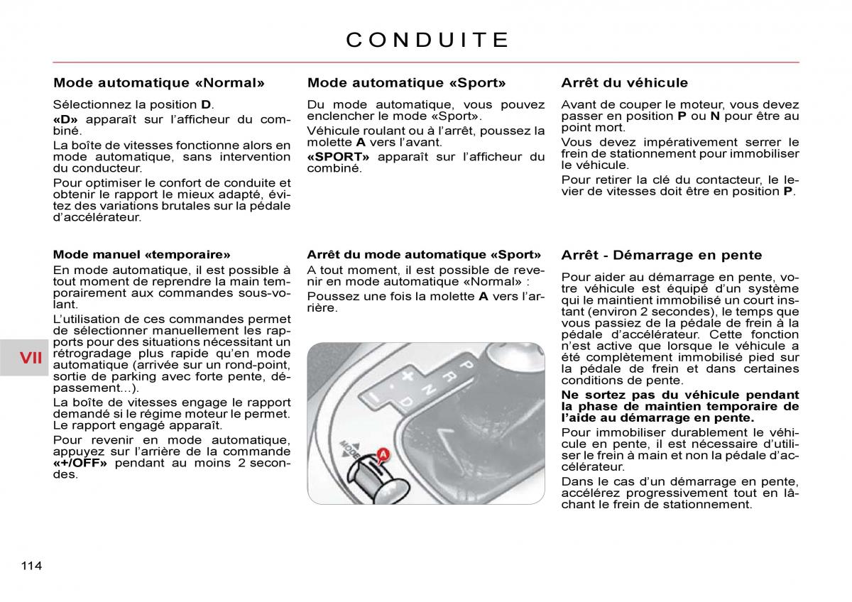 Citroen C Crosser manuel du proprietaire / page 119