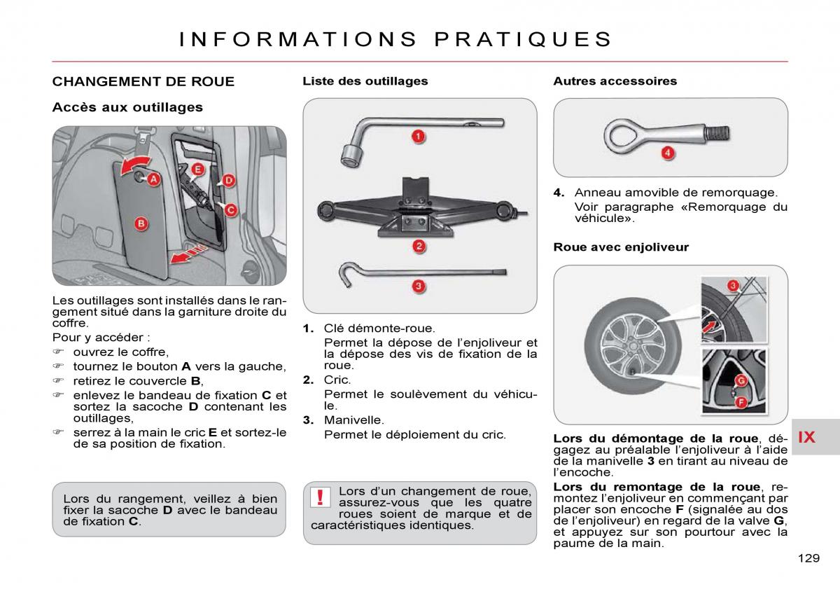 Citroen C Crosser manuel du proprietaire / page 134