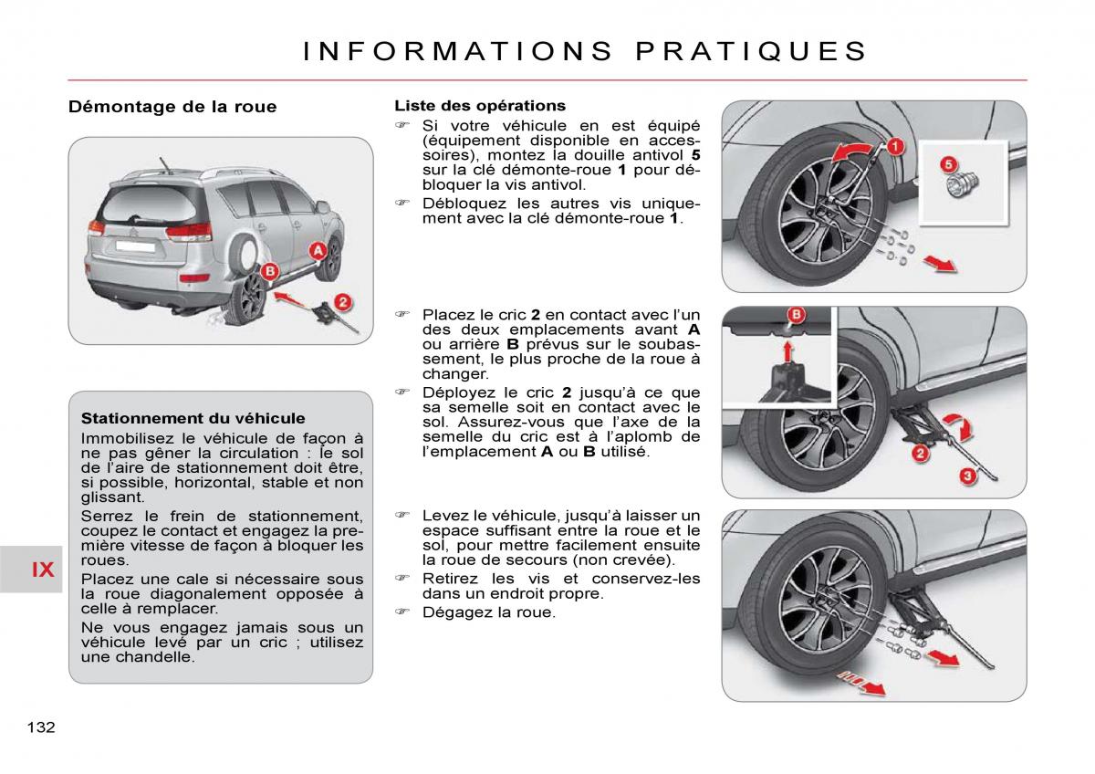 Citroen C Crosser manuel du proprietaire / page 137