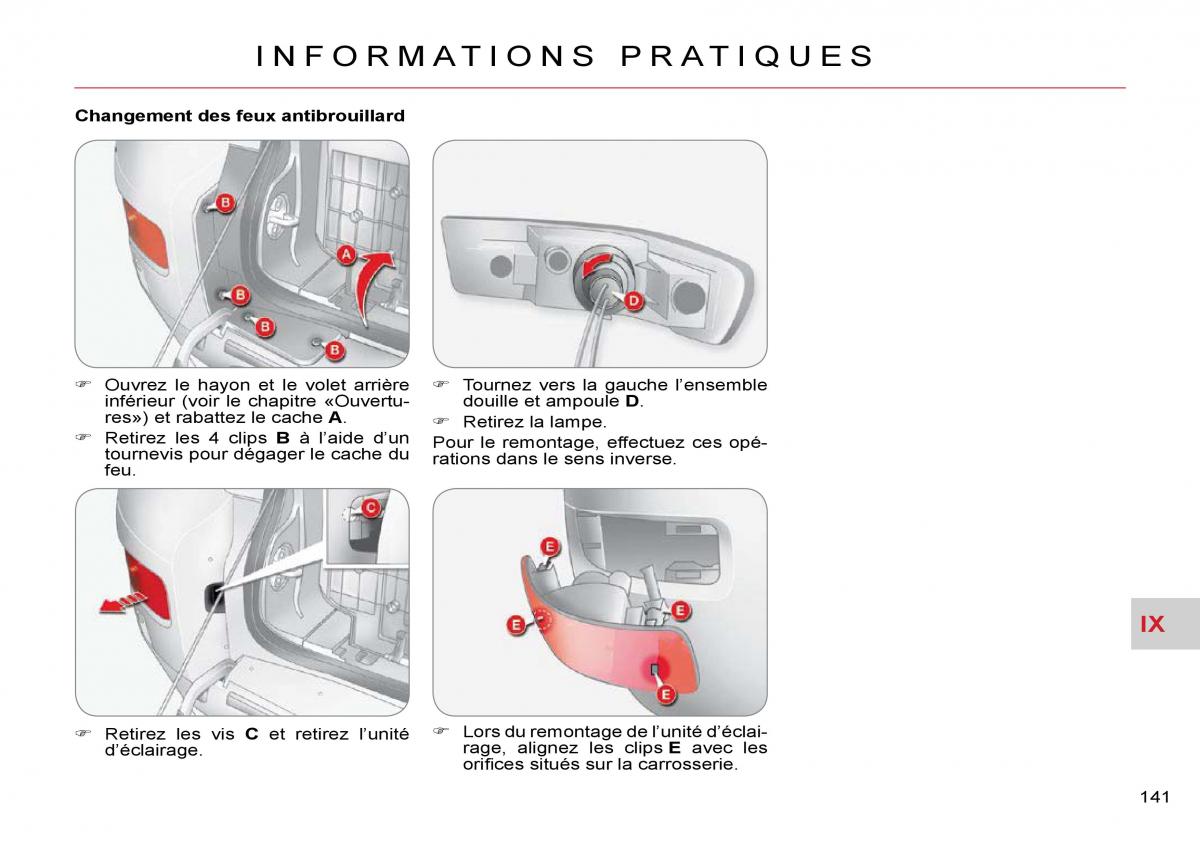 Citroen C Crosser manuel du proprietaire / page 146