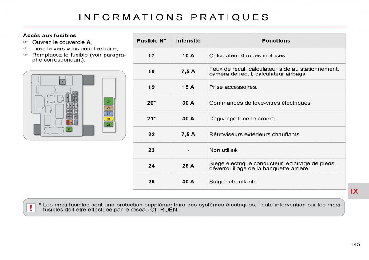 Citroen C Crosser manuel du proprietaire / page 150