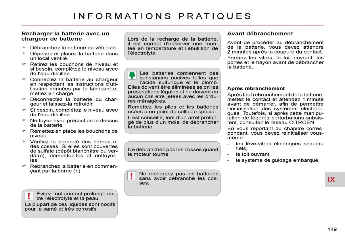 Citroen C Crosser manuel du proprietaire / page 154