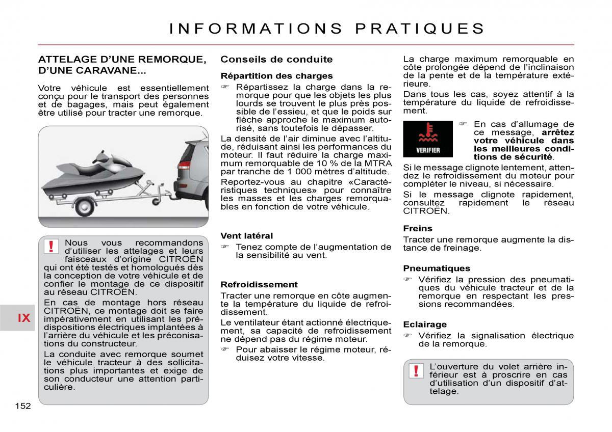 Citroen C Crosser manuel du proprietaire / page 157