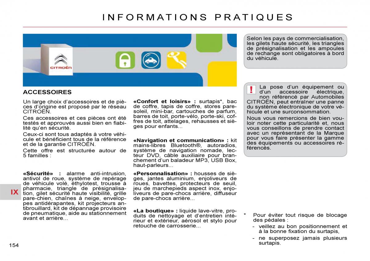 Citroen C Crosser manuel du proprietaire / page 159