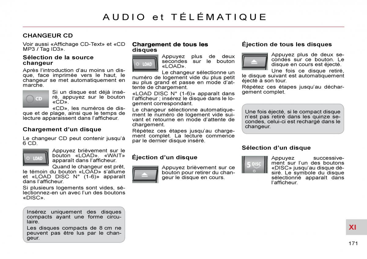 Citroen C Crosser manuel du proprietaire / page 176