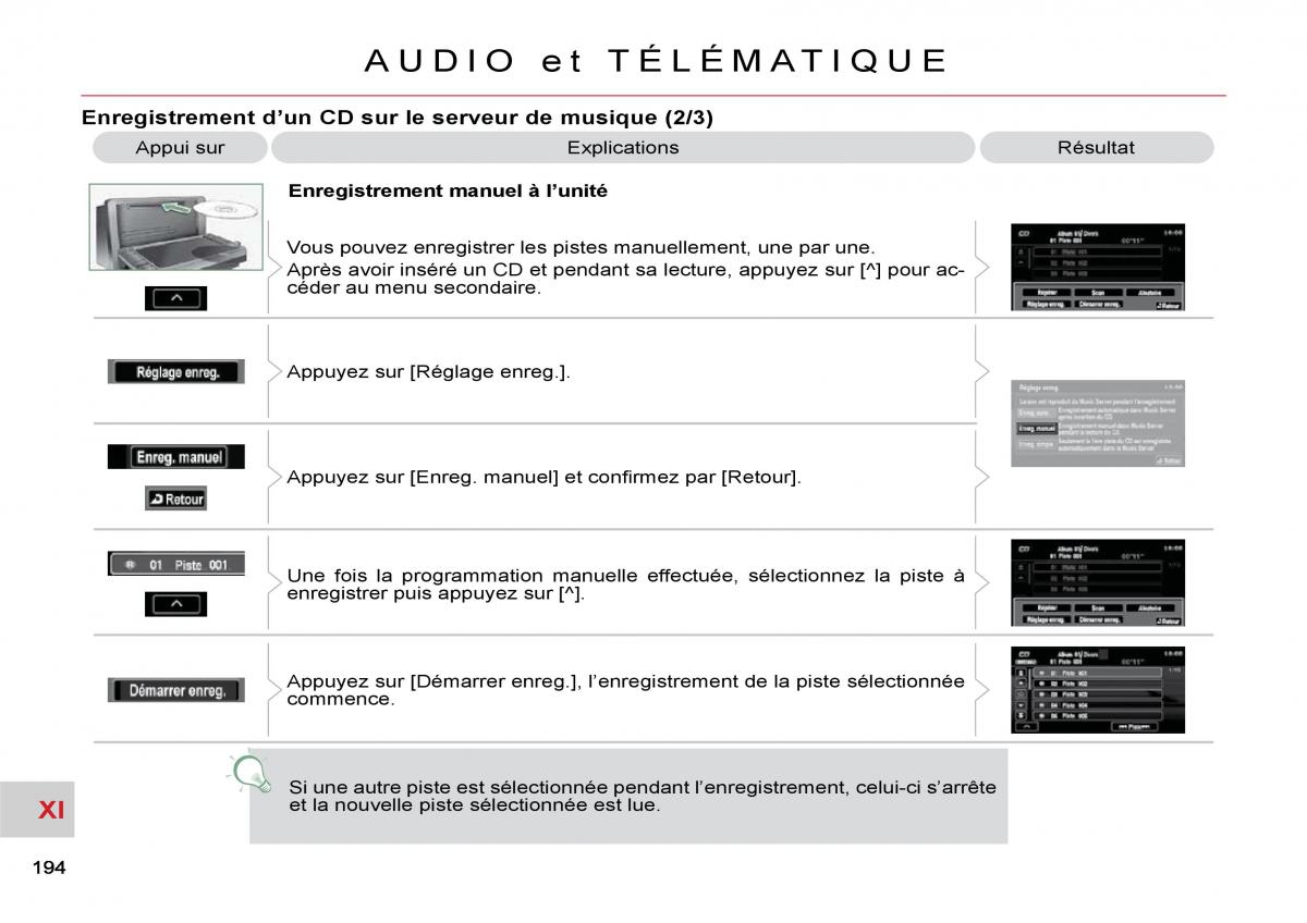 Citroen C Crosser manuel du proprietaire / page 199