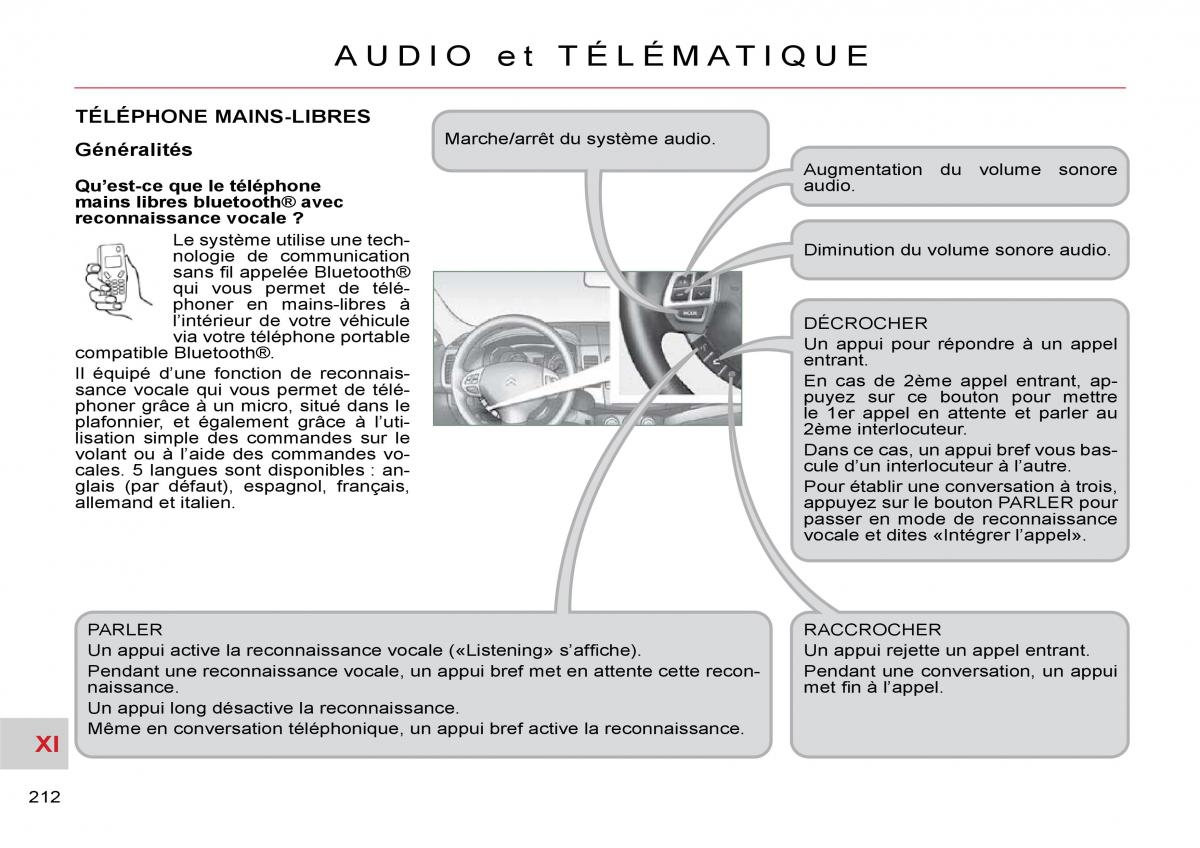 Citroen C Crosser manuel du proprietaire / page 217