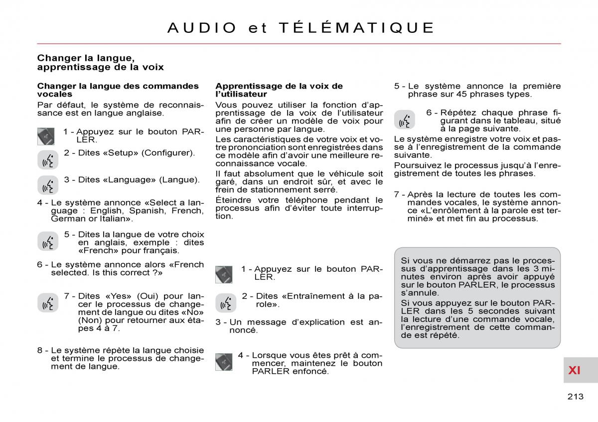 Citroen C Crosser manuel du proprietaire / page 218