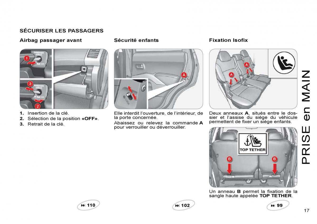 Citroen C Crosser manuel du proprietaire / page 22