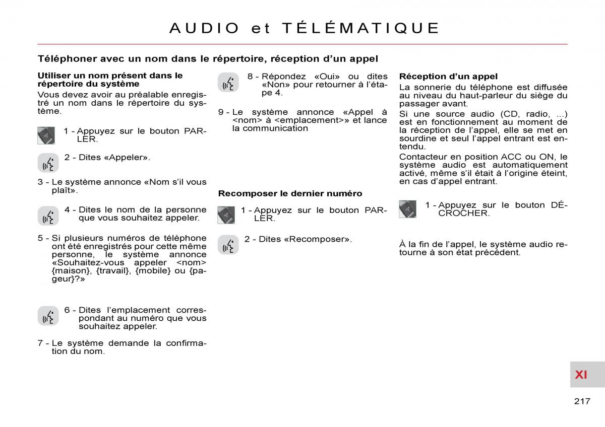 Citroen C Crosser manuel du proprietaire / page 222