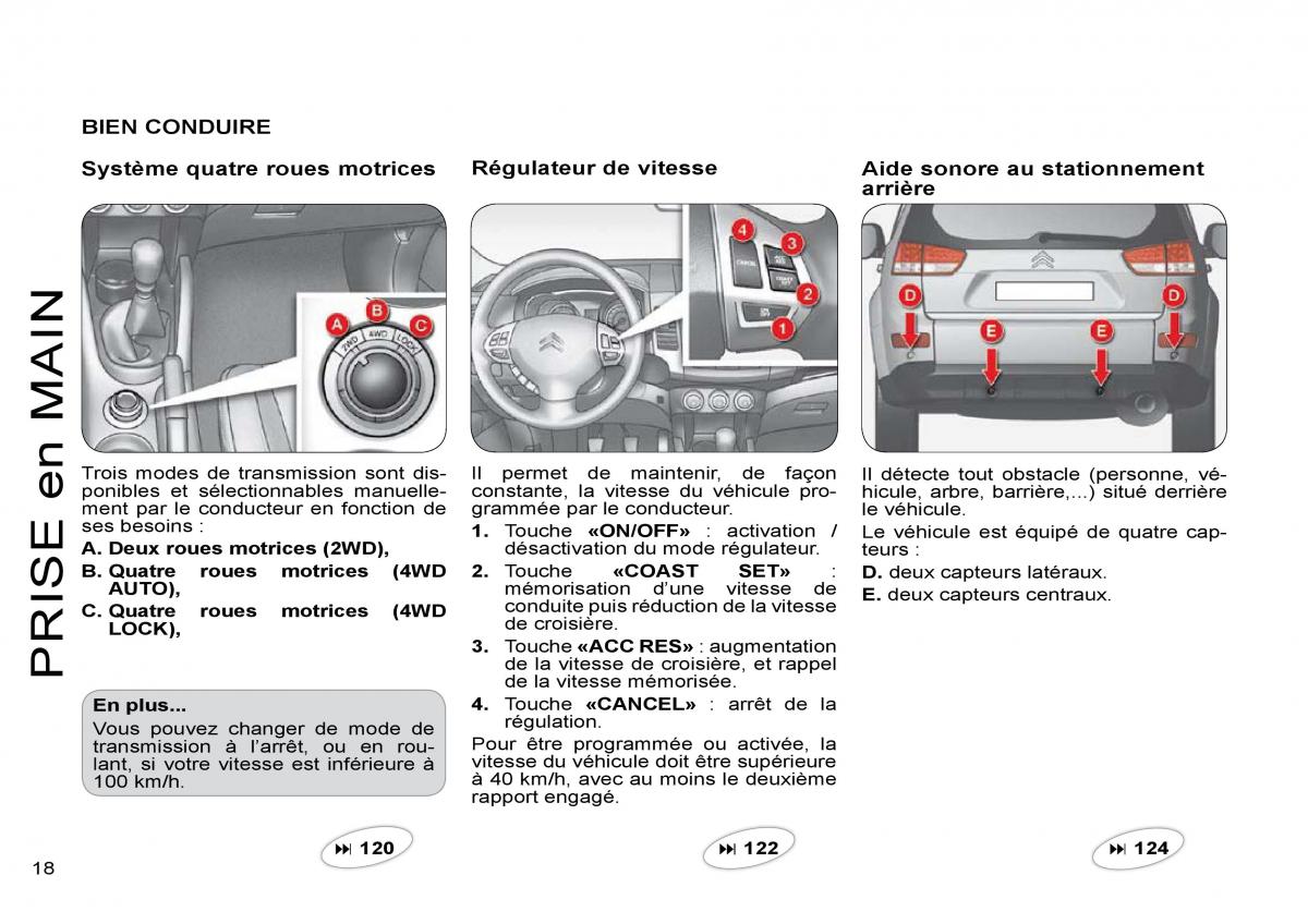 Citroen C Crosser manuel du proprietaire / page 23