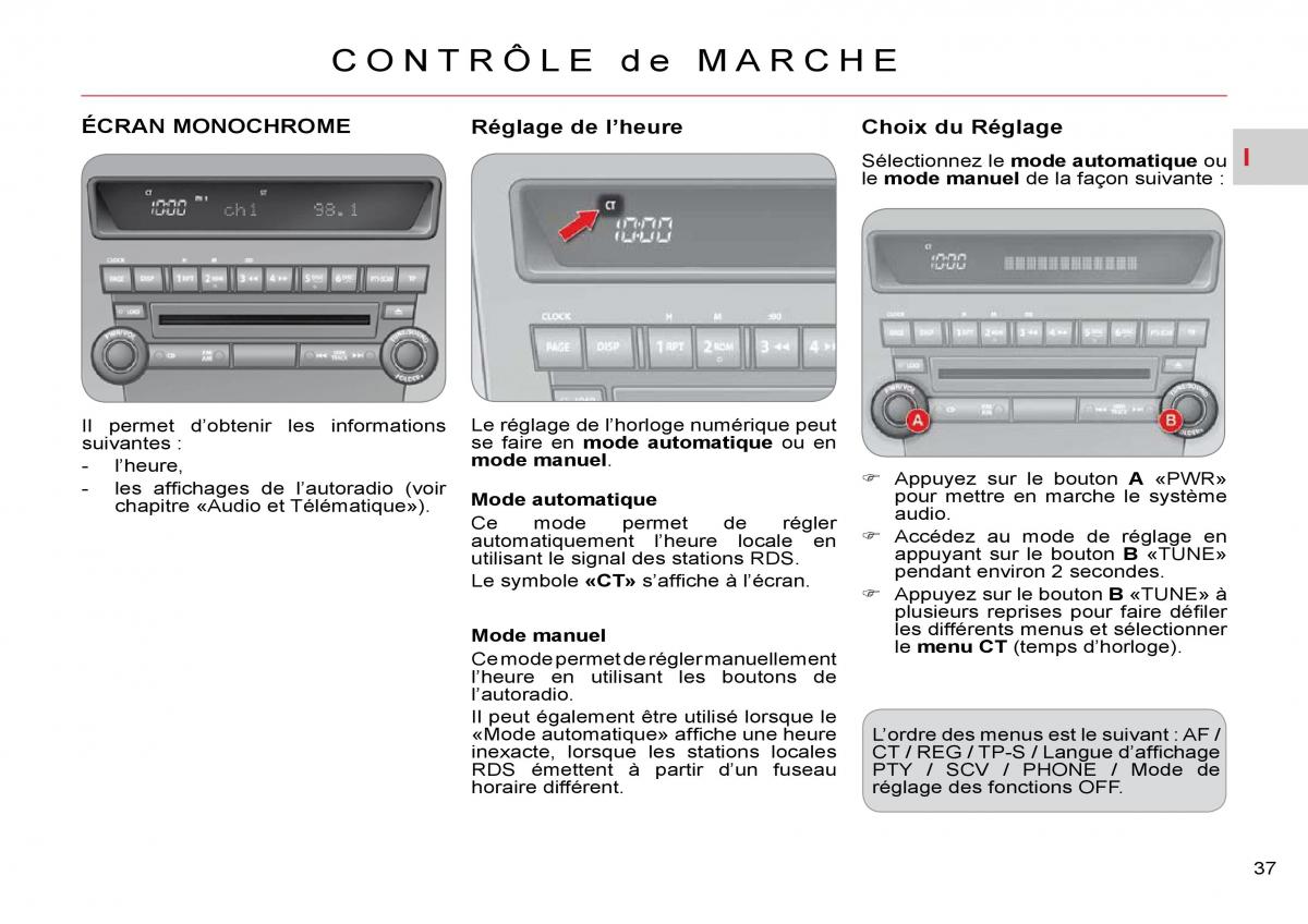 Citroen C Crosser manuel du proprietaire / page 42