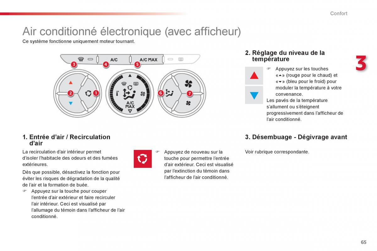 Citroen C Elysee manuel du proprietaire / page 67