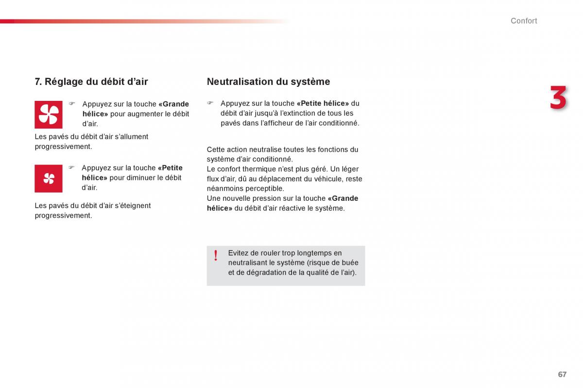 Citroen C Elysee manuel du proprietaire / page 69