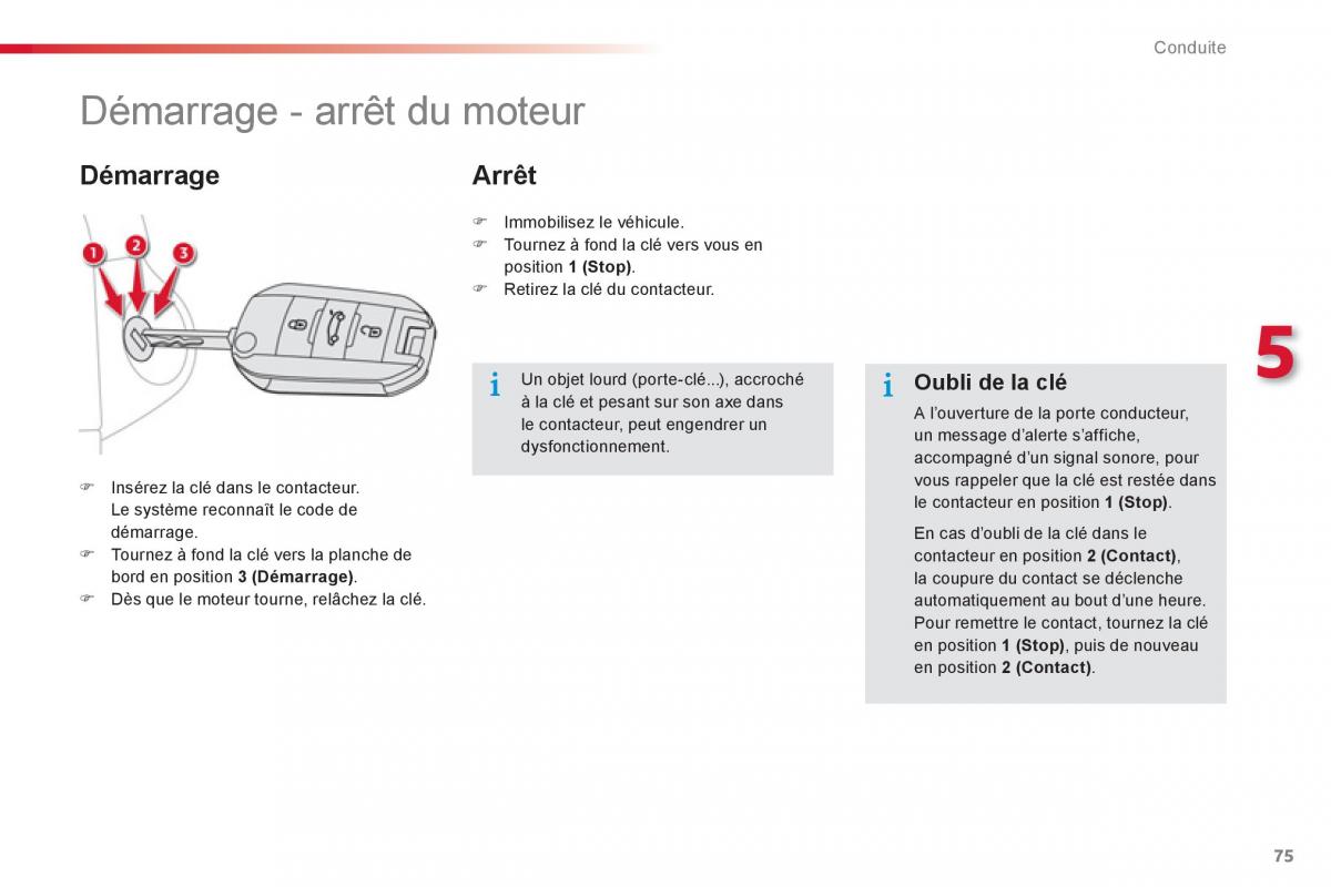 Citroen C Elysee manuel du proprietaire / page 77