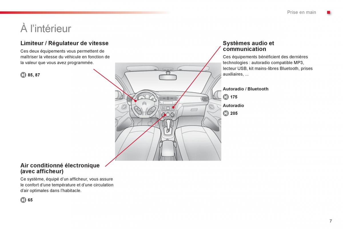 Citroen C Elysee manuel du proprietaire / page 9