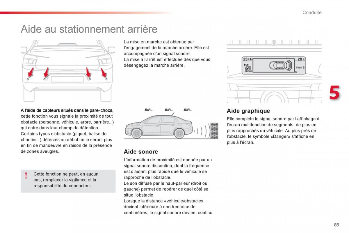 Citroen C Elysee manuel du proprietaire / page 91