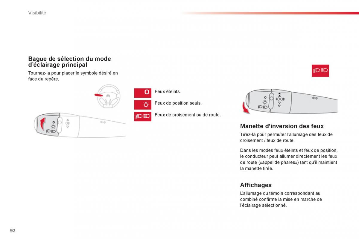 Citroen C Elysee manuel du proprietaire / page 94