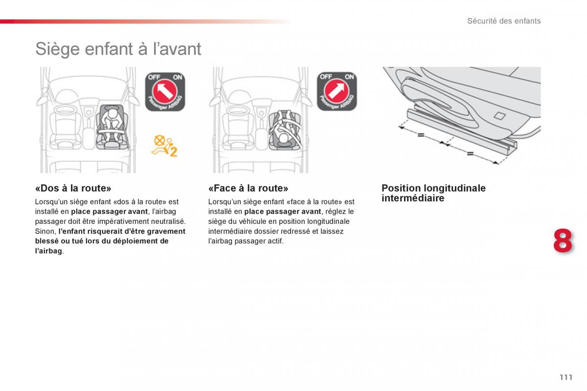 Citroen C Elysee manuel du proprietaire / page 113