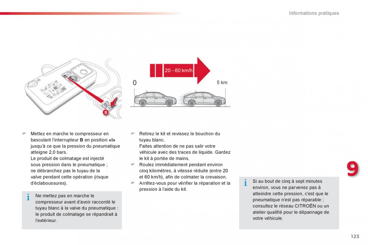 Citroen C Elysee manuel du proprietaire / page 125