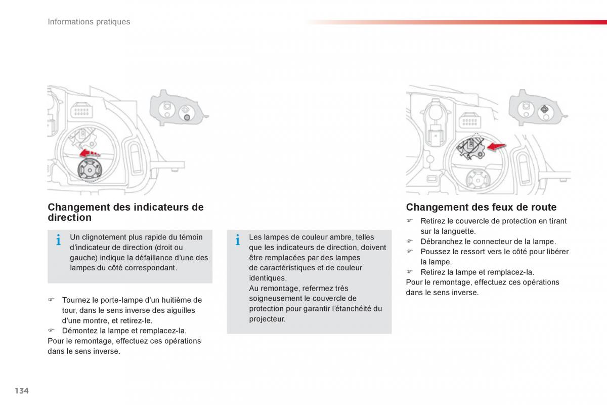 Citroen C Elysee manuel du proprietaire / page 136