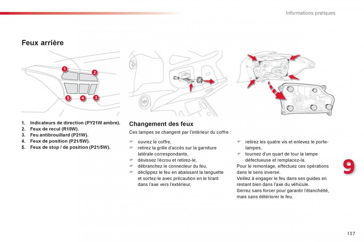 Citroen C Elysee manuel du proprietaire / page 139