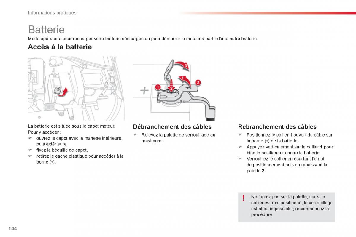 Citroen C Elysee manuel du proprietaire / page 146