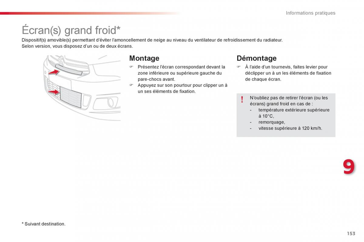 Citroen C Elysee manuel du proprietaire / page 155