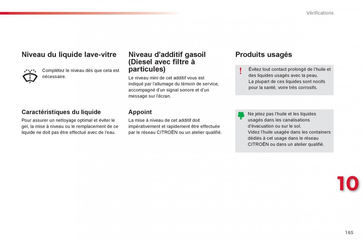 Citroen C Elysee manuel du proprietaire / page 167