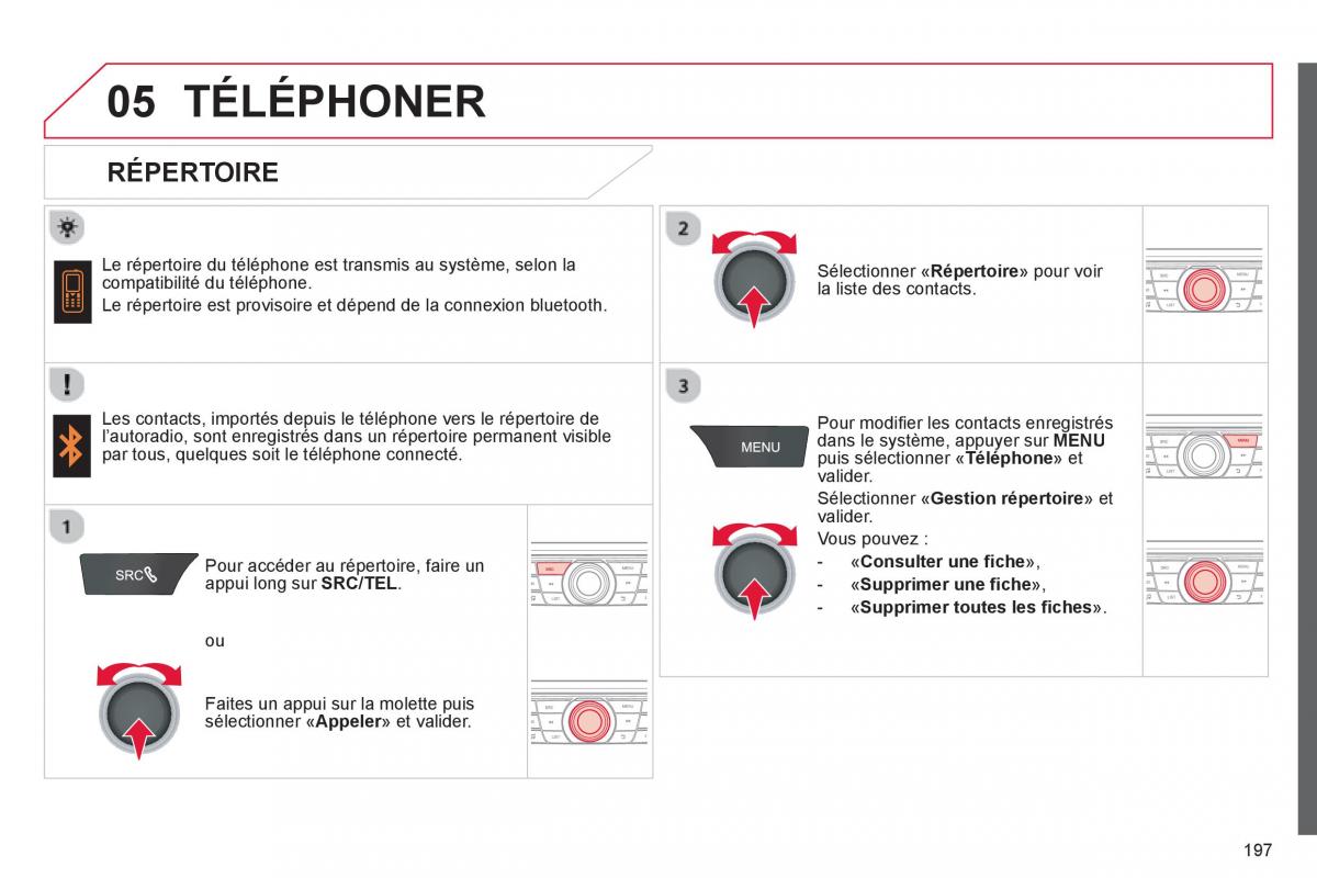 Citroen C Elysee manuel du proprietaire / page 199