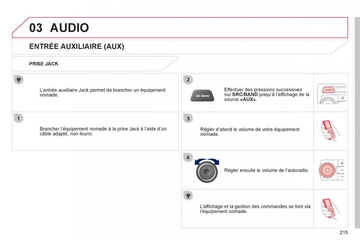 Citroen C Elysee manuel du proprietaire / page 217