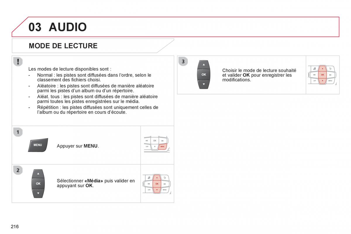 Citroen C Elysee manuel du proprietaire / page 218