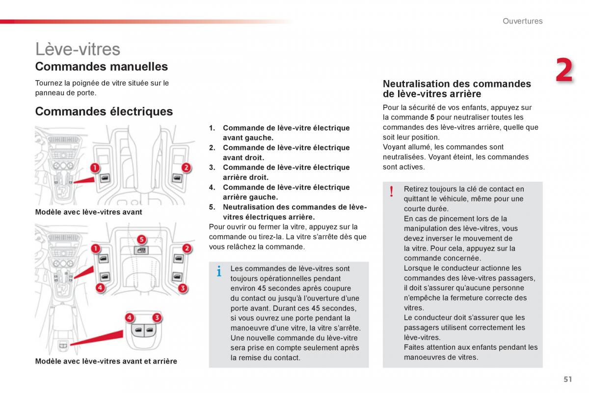 Citroen C Elysee manuel du proprietaire / page 53