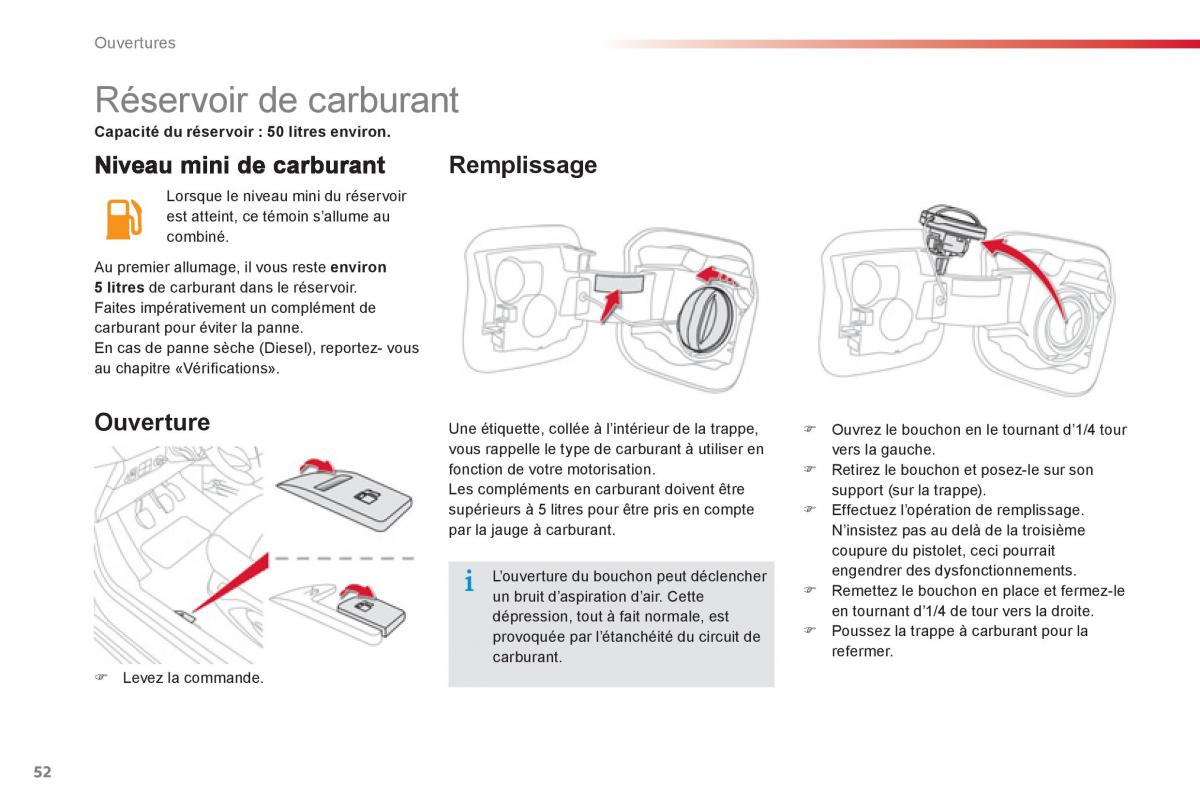 Citroen C Elysee manuel du proprietaire / page 54