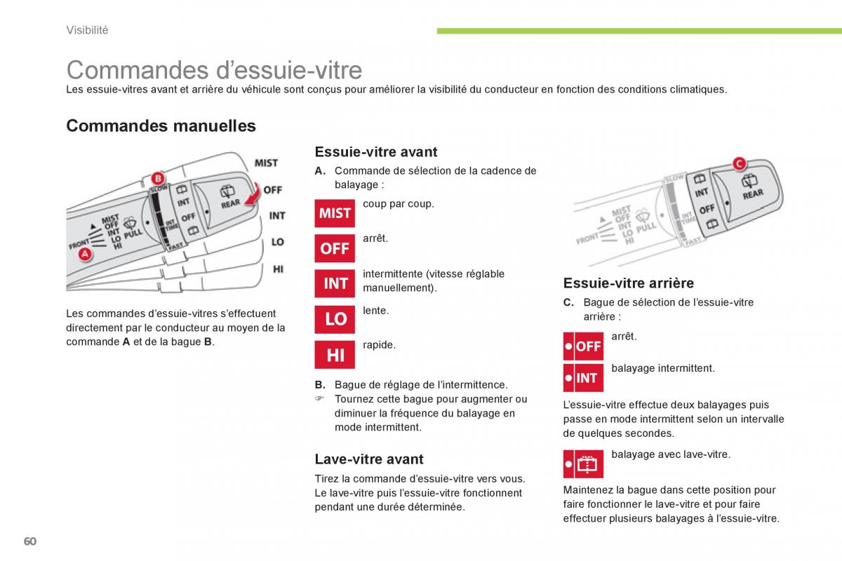 Citroen C Zero manuel du proprietaire / page 62