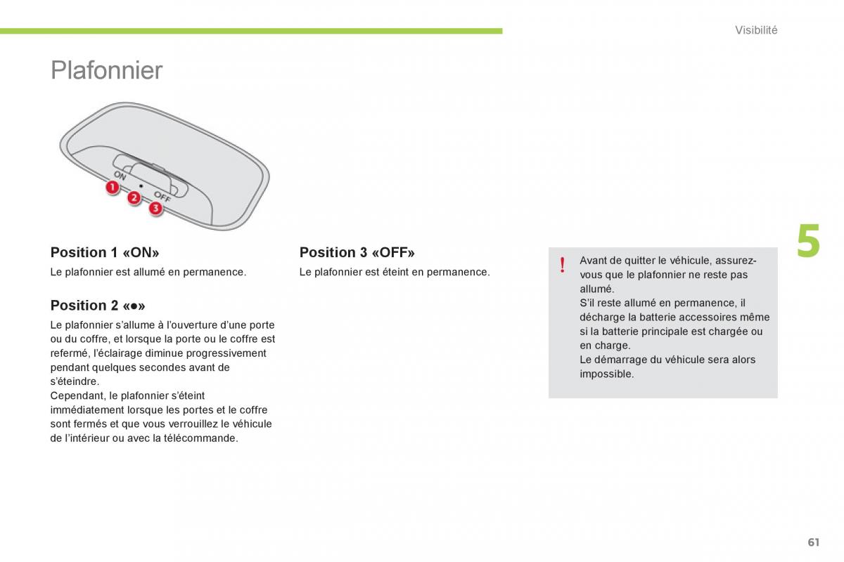 Citroen C Zero manuel du proprietaire / page 63