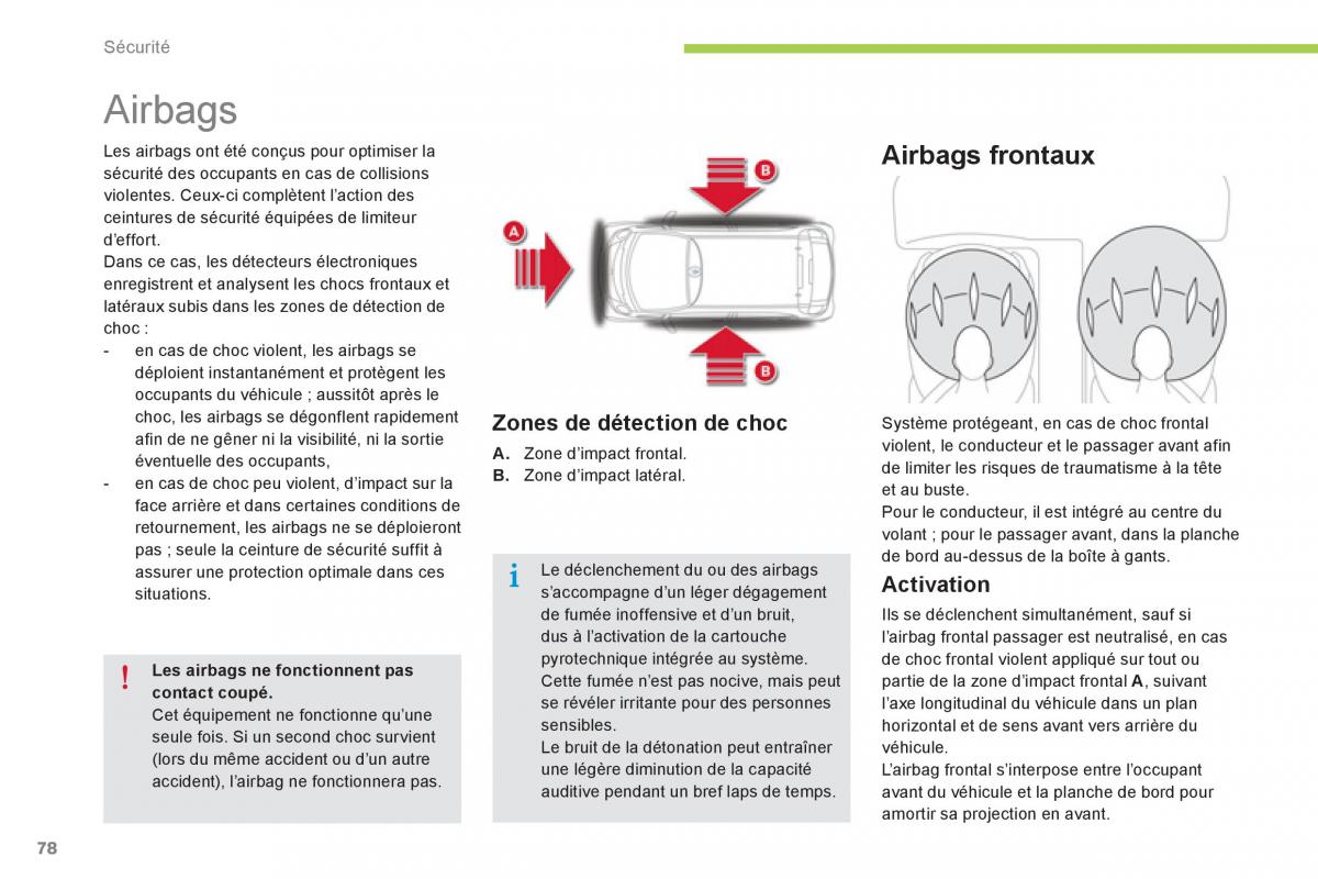 Citroen C Zero manuel du proprietaire / page 80