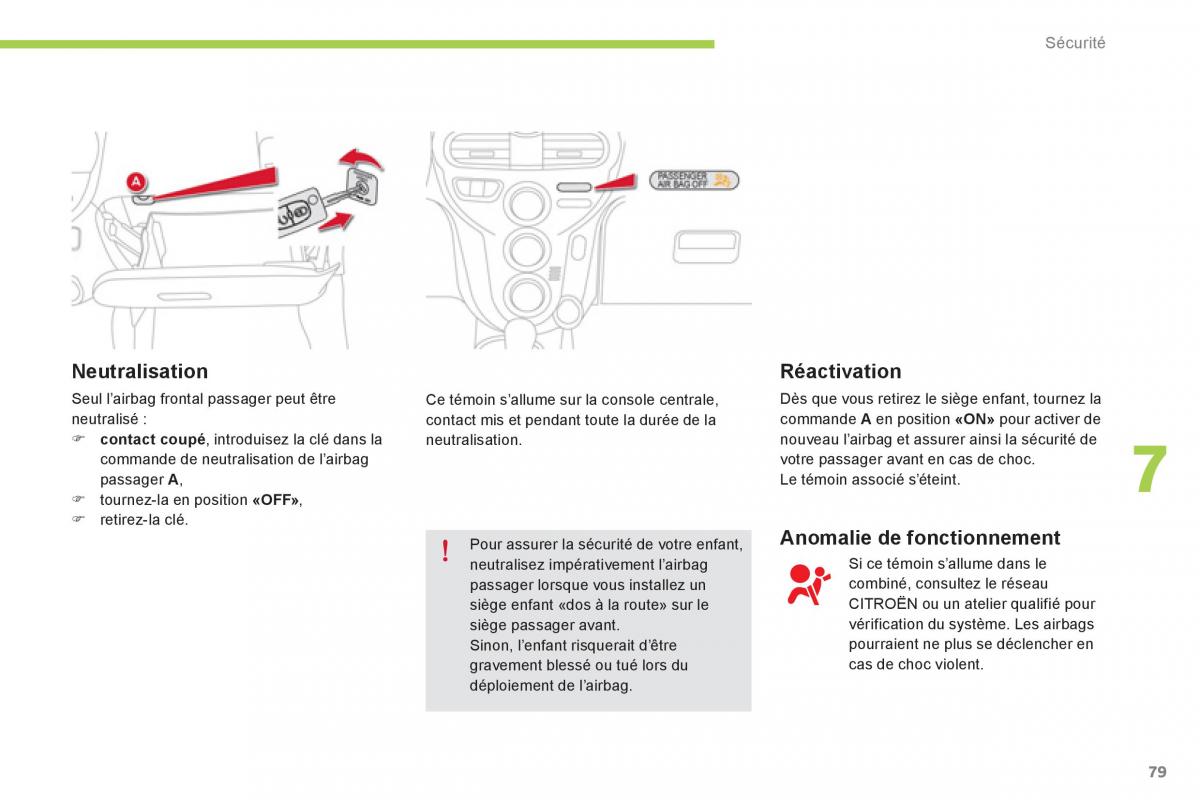 Citroen C Zero manuel du proprietaire / page 81